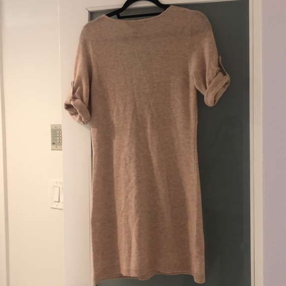 NEW NEVER USED BCBGMAXAZRIA Knit zipper “Genie” dress in light heather creme - Picture 14 of 14